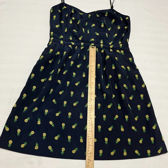 J Crew Summer Pineapple Dress with Pockets Sz 8 - Picture 6 of 9